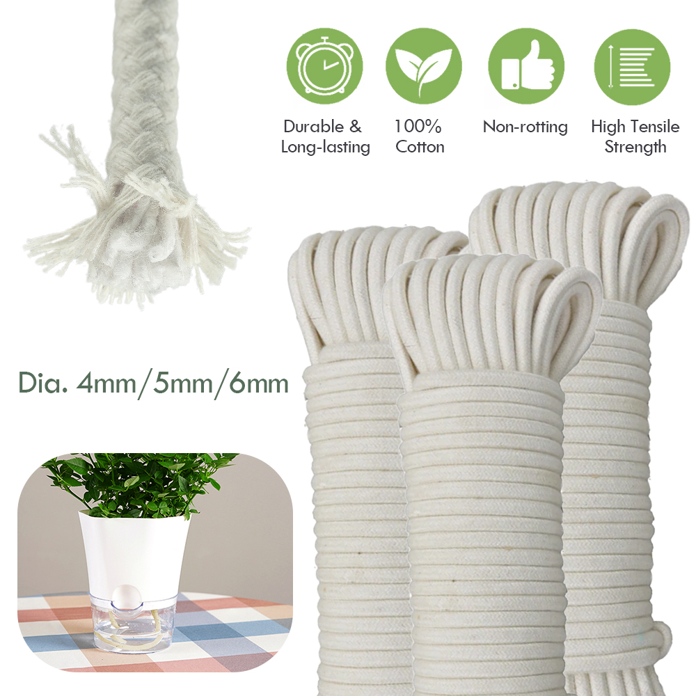 Urban Farming System - 4/5/6mm autoirrigante cotone stoppino cavo piante